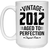 BigProStore Vintage 2012 Aged To Perfection Coffee Mug Gifts 21504 15 oz. White Mug / White / One Size Coffee Mug