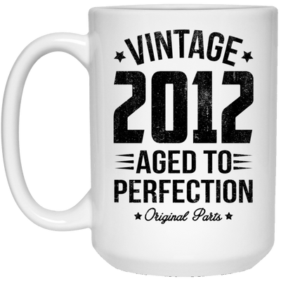 BigProStore Vintage 2012 Aged To Perfection Coffee Mug Gifts 21504 15 oz. White Mug / White / One Size Coffee Mug