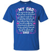 BigProStore I Love My Daddy You May Be Out Of My Sight Missing Dad Angel T-Shirt G200 Gildan Ultra Cotton T-Shirt / Royal / S T-shirt