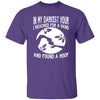 BigProStore Horse Lover Shirt In My Darkest Hour I Reach For A Hand And Found A Hoof Shirt Purple / S T-Shirts