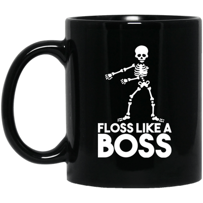 BigProStore Floss Like A Boss Mug African American Coffee Cup For Melanin Boy Kids BM11OZ 11 oz. Black Mug / Black / One Size Coffee Mug