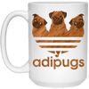 BigProStore Pug Mug Adipugs Cool Pug Gifts For Puggy Puppies Lover 21504 15 oz. White Mug / White / One Size Coffee Mug
