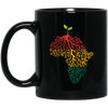 BigProStore Proud African American Roots Mug Melanin Women Men Pro Black Girl Cup BM11OZ 11 oz. Black Mug / Black / One Size Coffee Mug