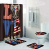 BigProStore Elephant Shower Curtain Elephant Love Needs No Words Bathroom Set 4pcs Wildlife Bathroom Decor BPS4281 Standard (180x180cm | 72x72in) Bathroom Sets