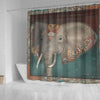 BigProStore Elephant Themed Shower Curtains Elephant Kashmir Kani Paisley Tribal Bath Decor Bathroom Decor Ideas Shower Curtain