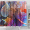 BigProStore Elephant Print Shower Curtains Elephant Remembering African Waters Bathroom Sets Shower Curtain / Small (165x180cm | 65x72in) Shower Curtain
