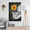 BigProStore Canvas Artwork Elephant Sunflowers You Are My Sunshine Dorm Room Canvas Canvas / 12" x 18" Canvas