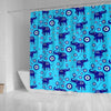 BigProStore Shower Curtains Elephant Evil Eye Elephant Good Luck Amulet Pattern Small Bathroom Decor Ideas Shower Curtain