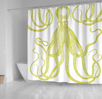 BigProStore Kraken Bathroom Curtain Exquisite Vintage Octopus Shower Curtain Bathroom Decor Kraken Shower Curtain