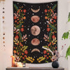 BigProStore Mystic Tapestry Flower Moon Medieval Europe Divination Tapestry Wall Hanging Tarot Tapestry / S (51"x60" / 130x150cm) Tarot Tapestry
