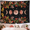BigProStore Mystic Tapestry Flower Moon Medieval Europe Divination Tapestry Wall Hanging Tarot Tapestry