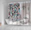 BigProStore Herringbone Bath Curtain Fpbr Mock Up Bathroom Curtains Herringbone Shower Curtain / Small (165x180cm | 65x72in) Herringbone Shower Curtain