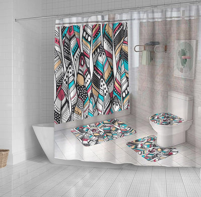 BigProStore Herringbone Bath Curtain Fpbr Mock Up Bathroom Curtains Herringbone Shower Curtain / Small (165x180cm | 65x72in) Herringbone Shower Curtain