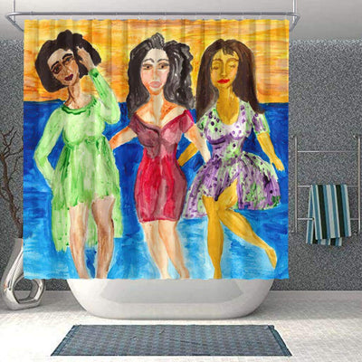 BigProStore Fancy African American Art Shower Curtains African Lady Bathroom Decor Accessories BPS0241 Small (165x180cm | 65x72in) Shower Curtain