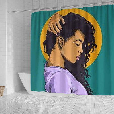 BigProStore Fancy African American Art Shower Curtains African Queen Bathroom Decor BPS0187 Shower Curtain