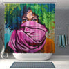 BigProStore Fancy African American Black Art Shower Curtain Afro Lady Bathroom Decor Idea BPS0023 Small (165x180cm | 65x72in) Shower Curtain