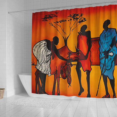 BigProStore Fancy African American Shower Curtains Black Girl Bathroom Decor Accessories BPS0019 Shower Curtain