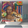 BigProStore Fancy African Inspired Shower Curtains African Lady Bathroom Decor Idea BPS0102 Small (165x180cm | 65x72in) Shower Curtain