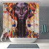 BigProStore Fancy African Print Shower Curtains African Woman Bathroom Designs BPS0049 Small (165x180cm | 65x72in) Shower Curtain