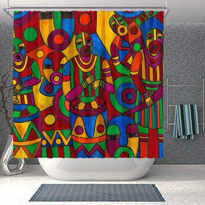 BigProStore Fancy African Print Shower Curtains Melanin Afro Girl Bathroom Decor Accessories BPS0274 Small (165x180cm | 65x72in) Shower Curtain