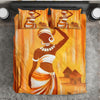 BigProStore African Bedding Sets Fancy African Style Melanin Girl African Modern Duvet Cover Decor Bedding Sets / TWIN SIZE (68"x86" / 172x220cm) Bedding Sets