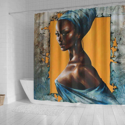BigProStore Fancy African Themed Shower Curtains African Girl Bathroom Decor Idea BPS0140 Shower Curtain