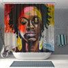 BigProStore Fancy Afro American Shower Curtains Afro Woman Bathroom Decor Idea BPS0076 Small (165x180cm | 65x72in) Shower Curtain