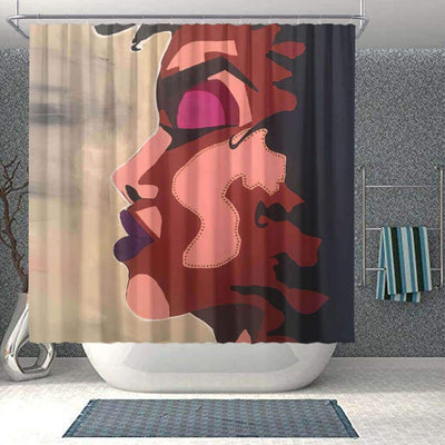 BigProStore Fancy Afro American Shower Curtains Black Queen Bathroom Decor BPS0174 Small (165x180cm | 65x72in) Shower Curtain