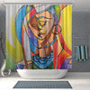 BigProStore Fancy Afrocentric Shower Curtains Afro Girl Bathroom Designs BPS0007 Small (165x180cm | 65x72in) Shower Curtain