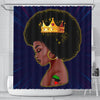 BigProStore Fancy Beautiful Afro Woman With Crown Black African American Shower Curtains Afrocentric Style Designs BPS060 Small (165x180cm | 65x72in) Shower Curtain