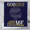 BigProStore Fancy God Designed Created Blessed Heals Defends Forgives Loves Me Girl Shower Curtains African American Afrocentric Bathroom Decor BPS123 Small (165x180cm | 65x72in) Shower Curtain