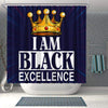 BigProStore Fancy I Am Black Excellence African Style Shower Curtains Afro Bathroom Accessories BPS130 Shower Curtain