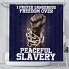 BigProStore Fancy I Prefer Dangerous Freedom Over Peaceful Slavery Black African American Shower Curtains Afrocentric Bathroom Accessories BPS141 Small (165x180cm | 65x72in) Shower Curtain