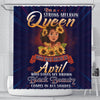 BigProStore Fancy I'm A Strong Melanin Queen Born In April African American Art Shower Curtains Afro Bathroom Accessories BPS122 Small (165x180cm | 65x72in) Shower Curtain