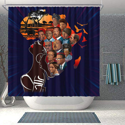 BigProStore Fancy My Roots Famous Pro Black Art Black History Shower Curtains Afrocentric Bathroom Decor BPS175 Shower Curtain
