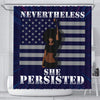 BigProStore Fancy Nevertheless She Persisted Afro Girl Rise Black History Shower Curtains African Bathroom Decor BPS186 Small (165x180cm | 65x72in) Shower Curtain