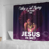 BigProStore Fancy Why Y'all Trying To Test The Jesus In Me Shower Curtains African American Afrocentric Style Designs BPS237 Small (165x180cm | 65x72in) Shower Curtain