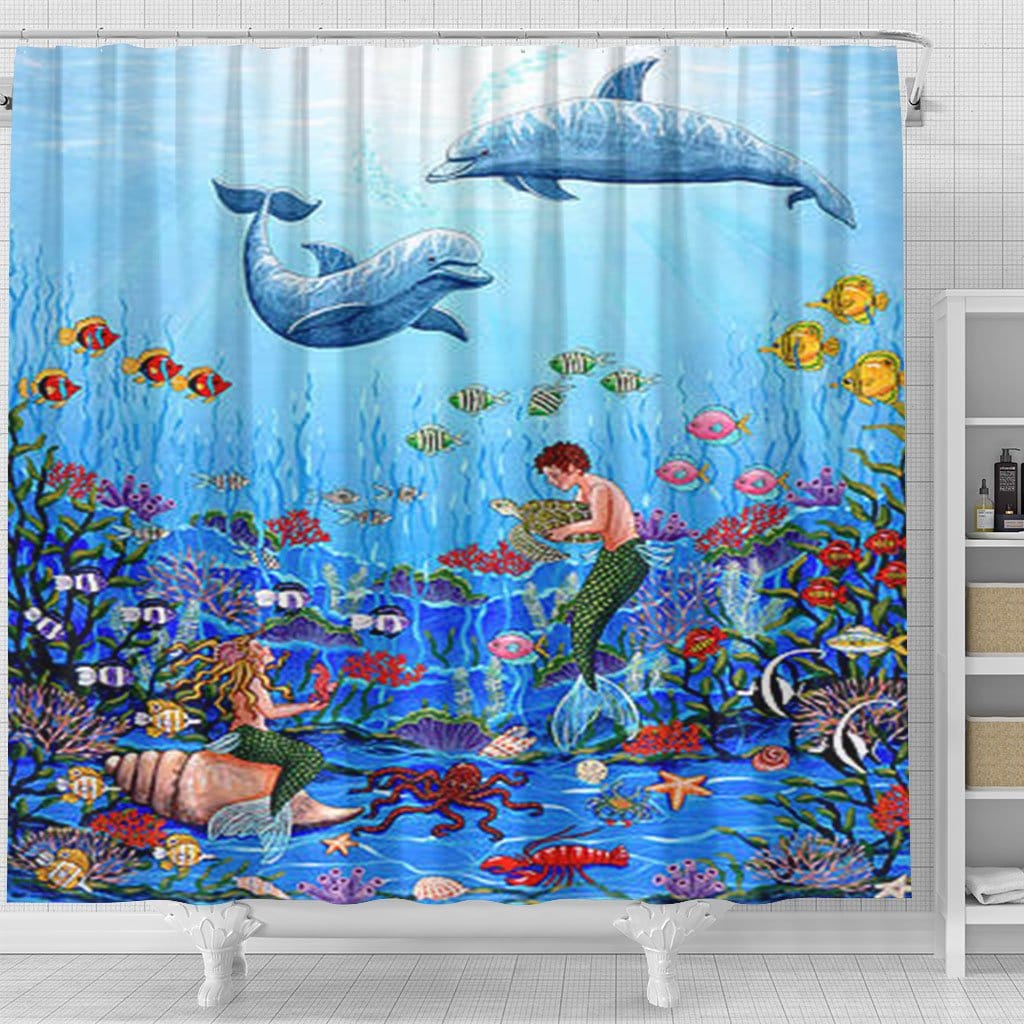 Dolphin Bathroom Decor Ideas Fantasea Sheila Home Bath Decor – BigProStore