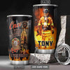 BigProStore Personalized Firefighter Gifts Coffee Tumbler Once A Firefighter Custom Coffee Tumbler Double Wall Cup 20 Oz 20 oz Personalized Firefighter Tumbler