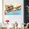 BigProStore Cities Canvas Painting Fort Lauderdale Florida Fl Vintage Travel Souvenir Photo Print Ready To Hang Canvas Wall Art Cities Canvas / 12" x 18" Cities Canvas