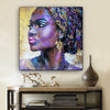 BigProStore Framed Black Art Cute Melanin Poppin Girl African American Art Prints Afrocentric Home Decor BPS78012 24" x 24" x 0.75" Square Canvas