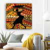 BigProStore Framed Black Art Pretty Black Girl African American Framed Art Afrocentric Wall Decor BPS64556 12" x 12" x 0.75" Square Canvas