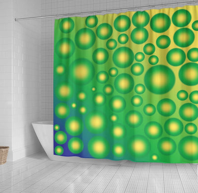 BigProStore Lemon Bathroom Curtain Fresh Tropical Bubbles Shower Curtain Bathroom Lemon Shower Curtain
