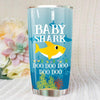 BigProStore Funny Baby Shark Doo Doo Doo Tumbler Cute Shark Baby Womens Custom Father's Day Mother's Day Gift Idea BPS138 White / 20oz Steel Tumbler