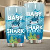BigProStore Funny Baby Shark Doo Doo Doo Tumbler Womens Custom Father's Day Mother's Day Gift Idea BPS379 White / 20oz Steel Tumbler