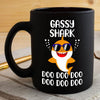 BigProStore Funny Gassy Shark Doo Doo Doo Coffee Mug Cute Shark Baby Wearing Sunglasses Womens Custom Father's Day Mother's Day Gift Idea BPS629 Black / 11oz Coffee Mug