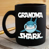BigProStore Funny Grandma Shark Coffee Mug Womens Custom Father's Day Mother's Day Gift Idea BPS796 Black / 11oz Coffee Mug