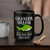 BigProStore Funny Grandpa Shark Doo Doo Doo Coffee Mug Mens Custom Father's Day Mother's Day Gift Idea BPS636 Black / 15oz Coffee Mug