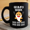 BigProStore Funny Grumpy Shark Doo Doo Doo Coffee Mug Cute Shark Baby Womens Custom Father's Day Mother's Day Gift Idea BPS826 Black / 11oz Coffee Mug