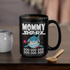 BigProStore Funny Mommy Shark Doo Doo Doo Coffee Mug Shark And Rose Womens Custom Father's Day Mother's Day Gift Idea BPS359 Black / 15oz Coffee Mug